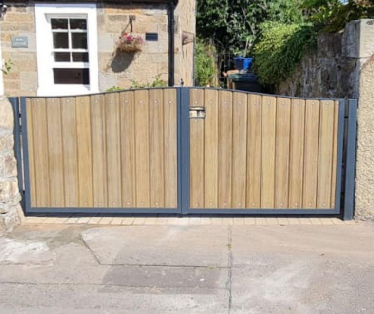 Composite Wood Driveway Gates Glasgow