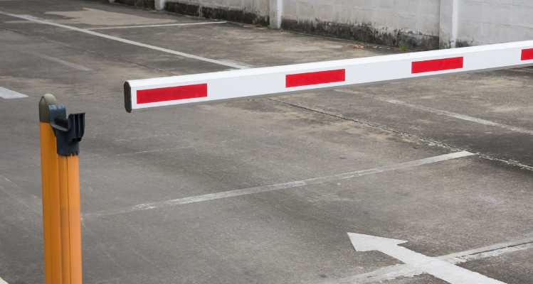 Aluminium car park security barriers