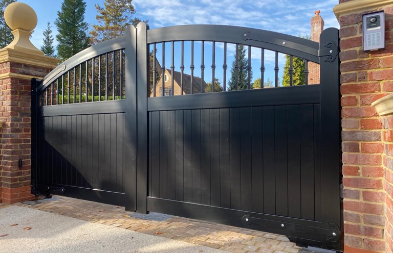 electric composite swing gate